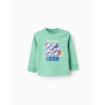 T - shirt À manches longues en coton mickey vert T - shirt À manches longues en coton mickey vert