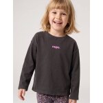 T - shirt manches longues fille anthracite