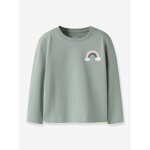 T - shirt � manches longues fille name it vert sauge