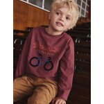 T - shirt manches longues floqué garçon bois de rose T - shirt manches longues floqué garçon bois de rose