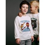 T - shirt manches longues gar�on blanc