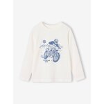 T - shirt manches longues gar�on blanc