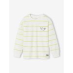 T - shirt manches longues gar�on blanc