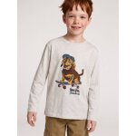T - shirt manches longues gar�on blanc chin�