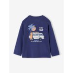 T - shirt manches longues gar�on bleu ardoise