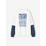 T - shirt manches longues gar�on �cru