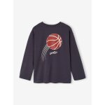 T - shirt manches longues gar�on gris ardoise