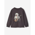 T - shirt manches longues gar�on gris ardoise