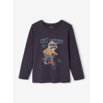 T - shirt manches longues gar�on gris ardoise