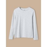 T - shirt manches longues gar�on gris moyen uni avec