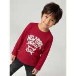 T - shirt manches longues gar�on rouge