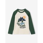 T - shirt manches longues gar�on vert