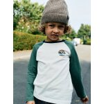 T - shirt manches longues gar�on vert sauge