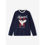 T - shirt manches longues harry potter avec col en voile fille marine