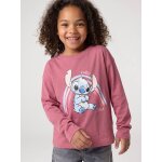 T - shirt manches longues lilo et stitch vieux rose