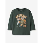 T - shirt manches longues nmmlincom , coupe boxy vert