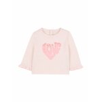 T - shirt manche longue  paillettes rose courage
