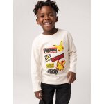 T - shirt manches longues pokemon gar�on �cru