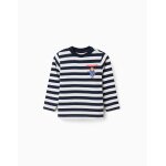 T - shirt � manches longues � rayures avec paddington bleu fonc�