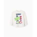 T - shirt  manches longues spider - man beige clair
