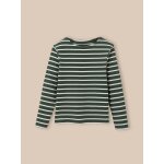 T - shirt marinire en coton biologique rayure verte