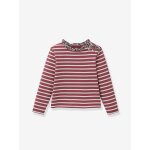 T - shirt marini�re fille tissu liberty coton biologique violet imprim�