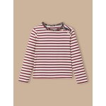 T - shirt marini�re fille tissu liberty rayure cerise
