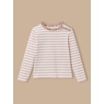 T - shirt marini�re fille tissu liberty rayure rose
