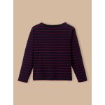 T - shirt marini�re gar�on rayure bordeaux