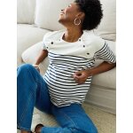 T - shirt marini�re grossesse allaitement marine