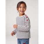 T - shirt marini�re manches longues fille marine