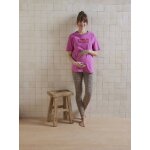 T - shirt  message grossesse et allaitement en coton biologique * rose bonbon