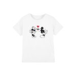 T - shirt mickey & minnie mouse coton disney blanc