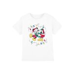 T - shirt mickey & minnie mouse coton disney blanc T - shirt mickey & minnie mouse coton disney blanc