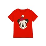 T - shirt mickey mouse coton disney rouge