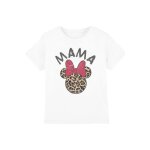 T - shirt minnie mouse coton disney mama blanc
