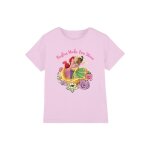 T - shirt motifs ariel, raiponce et tiana coton disney besties shine rose