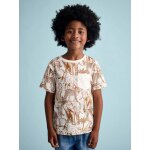 T - shirt motifs graphiques gar�on manches courtes �cru