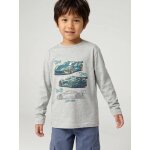 T - shirt motif ludique gar�on gris chin�