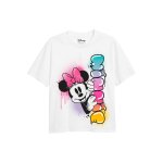 T - shirt motif minnie mouse coton disney blanc