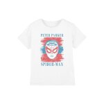 T - shirt motif peter parker ray� coton blanc