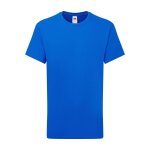 T - shirt motif / style uni en coton peign� de qualit� sup�rieure bleu roi