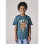 T - shirt motif tigre garçon vert sapin T - shirt motif tigre garçon vert sapin