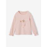T - shirt de nol baguettes magiques pailletes fille rose poudr