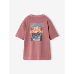 T - shirt oversize gar�on coton vieux rose