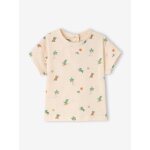 T - shirt palmiers coton bio �cru