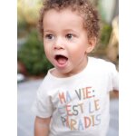 T - shirt paradis bébé manches courtes écru T - shirt paradis bébé manches courtes écru