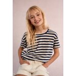 T - shirt ray� bleu marine