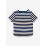 T - shirt ray� pour filles maalari finkid, protection uv bleu jean