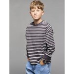 T - shirt ray� gar�on oversize anthracite